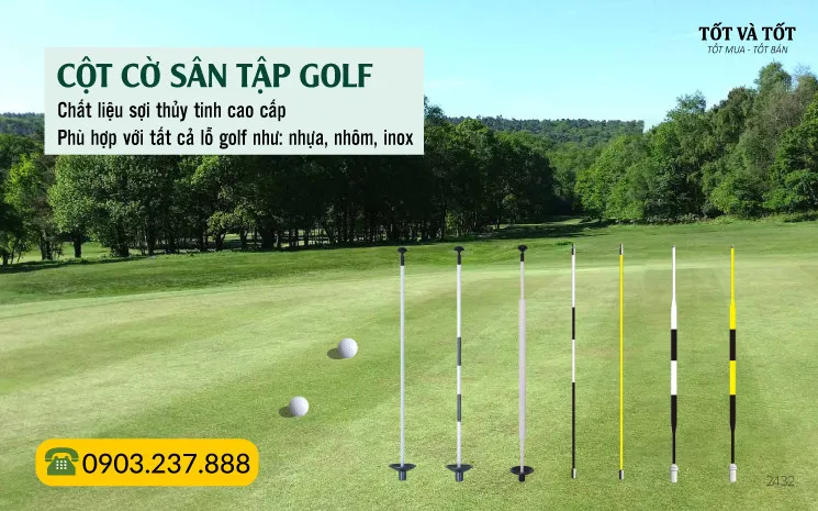 Cột cờ sân tập Golf